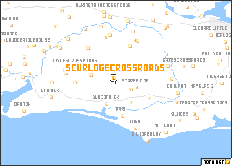 map of Scurloge Cross Roads