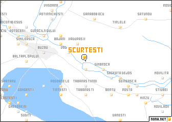 map of Scurteşti