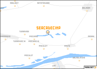 map of Seaca de Cîmp