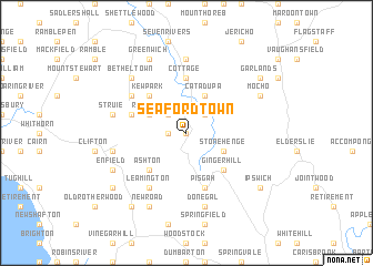 map of Seaford Town