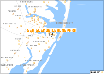 map of Sea Isle Mobile Home Park