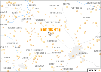 map of Searights