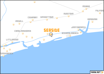 map of Seaside