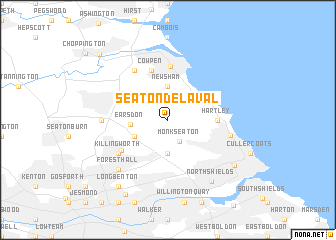 map of Seaton Delaval