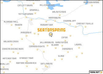 map of Seaton Spring