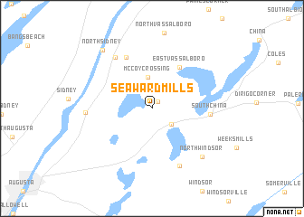 map of Seaward Mills