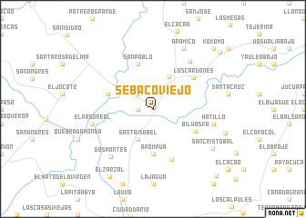 map of Sébaco Viejo