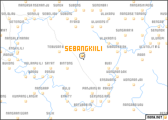 map of Sebangki Ili