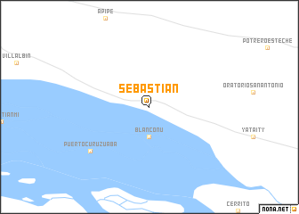 map of Sebastian