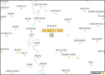 map of Sebastian