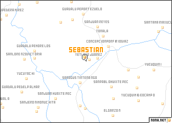 map of Sebastián