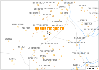 map of Sebastião Uate