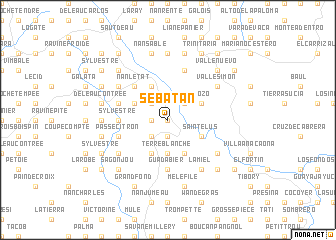 map of Sebatan