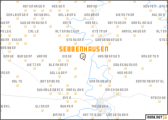 map of Sebbenhausen