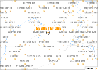 map of Sebbeterode