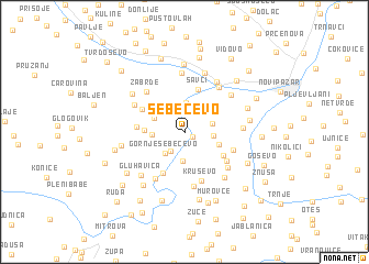 map of Sebečevo