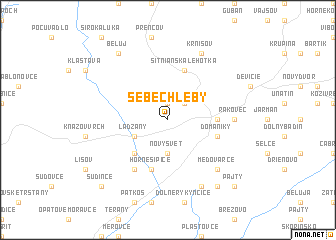 map of Sebechleby