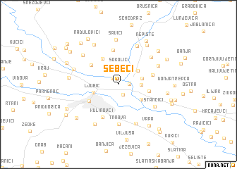 map of Šebeci