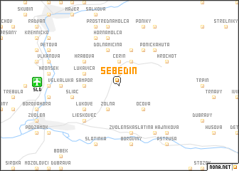 map of Sebedín