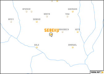 map of Sebeku