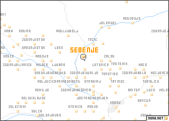 map of Sebenje