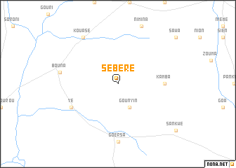 map of Sébéré