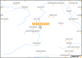 map of Sebergham