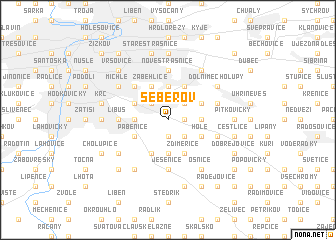 map of Šeberov