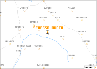 map of Sébéssounkoto