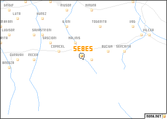 map of Sebeş