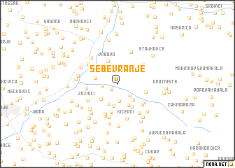 map of Sebe Vranje