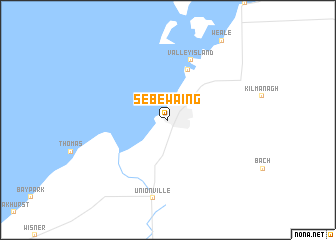 map of Sebewaing