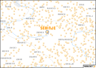 map of Sebinje