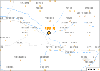 map of Sebiş