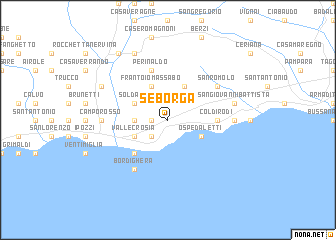 map of Seborga