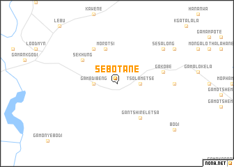 map of Sebotane