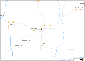 map of Sébouafla