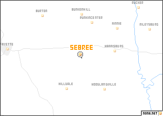 map of Sebree