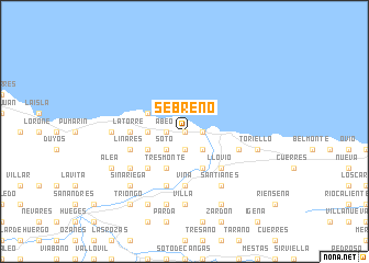 map of Sebreño