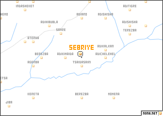 map of Sebrīyē
