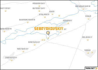 map of Sebryakovskiy