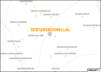map of Sebt des Beni Hellal