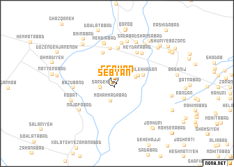 map of şebyān