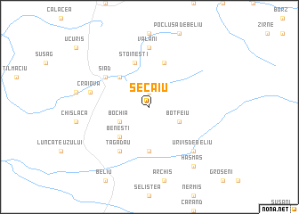 map of Secaiu