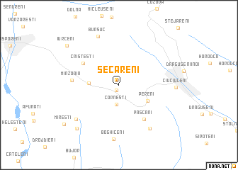 map of Secăreni