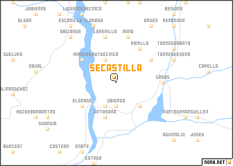 map of Secastilla