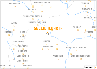 map of Sección Cuarta