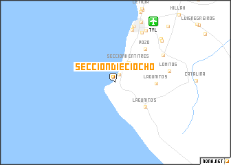 map of Seccíon Dieciocho