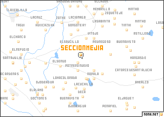 map of Sección Mejía