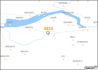 map of Sece